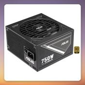 Asus ATS-750G 750W 80 PLUS Gold ATX PSU, 3x PCIe, Black image