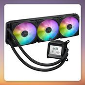 Asus PRIME LC 360 ARGB LCD 360 mm AIO Liquid CPU Cooler, Black