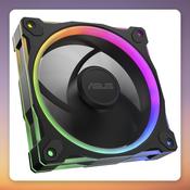 Asus Prime MR120 120 mm ARGB PWM Case Fan, Black, 1600 RPM, 58 CFM