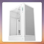 Deepcool CH170 PLUS White Micro-ATX Mid-Tower Case with Tempered Glass image