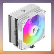 Silentware Bora White 120 mm CPU Air Cooler, 5 Heatpipes, ARGB, 215W TDP image