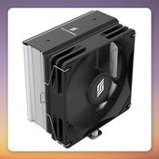 Silentware Bora Performance 120 mm CPU Air Cooler, 5 Heatpipes, Black/Silver