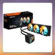 GigaByte GAMING 360 360 mm AIO Liquid CPU Cooler, 3x 120 mm ARGB Fans, Black