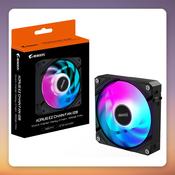 GigaByte AORUS EZ CHAIN FAN 120 mm ARGB Case Fan, Black, Single Pack image