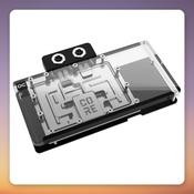 Alphacool Core RX 9070 XT Aorus Elite GPU Water Block, Clear/Chrome, with Backplate