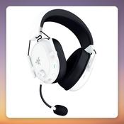 Razer BlackShark V2 HyperSpeed Wireless Gaming Headset, White, Bluetooth, USB-A