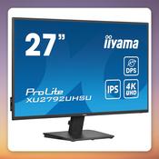 Iiyama ProLite XU2792UHSU-B6 27-Inch 4K IPS Monitor with USB-C and USB Hub image