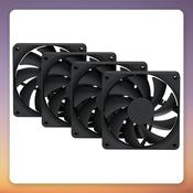 HYTE FA12 120 mm PWM Case Fan, Black, 4-Pack