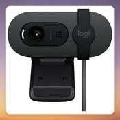 Logitech BRIO 105 1080p USB Webcam with Built-in Microphone, Graphite image