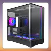 Montech KING 15 PRO Midi-Tower Case, µATX, Curved Glass, Black