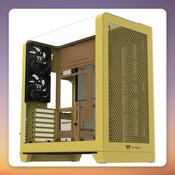 Thermaltake View 390 Air Butter Caramel ATX Mid-Tower Case, Yellow, Tempered Glass