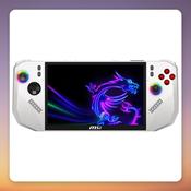 MSI Claw A8 Polar Tempest Handheld Console, Ryzen Z2 Extreme, 24 GB, 1 TB, 8" 120 Hz