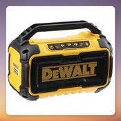 Dewalt DCR011 Cordless Bluetooth Speaker Body Only - 10W, Aux, USB Charging, Carry Handle, Compatible with 10.8V/18V/54V XR Batteries