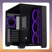 ASUS A32 PLUS ARGB Mid Tower Case Black 2x Tempered Glass 4x ARGB Fans 360mm Radiator Support 10Gbps USB-C 1-Year Warranty