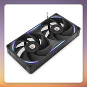 NZXT Performance Fan F240X 240 mm (2x120 mm) RGB PWM Radiator Fan, Black