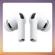 Apple AirPods Pro 3 Wireless Earphones with MagSafe Charging Case - White, Active Noise Cancelling, Image Features