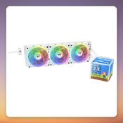 Thermaltake Minecube 360 Ultra ARGB 360 mm AIO Liquid Cooler, White, 4x 3.95" LCD image