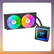 Thermaltake TH240 V3 ARGB Sync 240 mm AIO Liquid CPU Cooler, Black image