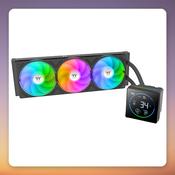 Thermaltake TH360-S V3 ARGB Sync 360 mm AIO Liquid CPU Cooler, Black image