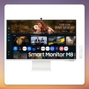 Samsung Smart Monitor M8 M80F 32" 4K UHD VA, USB-C 65W, HDR10+, White image