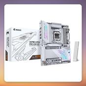 Gigabyte X870E AORUS PRO X3D ICE AM5 ATX Motherboard, DDR5, Wi-Fi 7, White