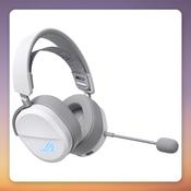 Asus ROG Pelta Wireless Gaming Headset, White, Tri-Mode, 50 mm Drivers