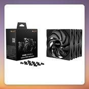 be quiet! Pure Wings 3 140 mm PWM high-speed Case Fan, Black, 3-Pack