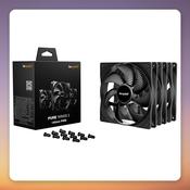 Be quiet! Pure Wings 3 140 mm PWM Case Fan, Black, 3-Pack