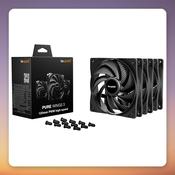 be quiet! Pure Wings 3 120 mm PWM High-Speed Case Fan, Black, 3-Pack