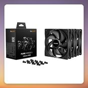 be quiet! Pure Wings 3 120mm PWM Case Fan, Black, 3-Pack