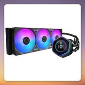 Cooler Master MasterLiquid 360 Atmos II LCD ARGB 360 mm AIO Liquid Cooler, Black image
