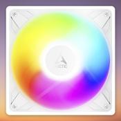 Arctic P14 Pro Reverse A-RGB PWM Fan White 140 mm Reverse Blade 166.5 m³/h Airflow Daisy-chaining RGB Lighting