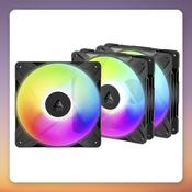 Arctic P14 Pro Reverse A-RGB 140 mm PWM Case Fan, Black, 3-Pack image
