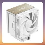 Deepcool AK700 Digital White 120 mm CPU Air Cooler with Temperature Display image
