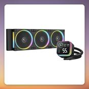 Deepcool LQ360 ULTRA ARGB 360 mm AIO Liquid CPU Cooler, Black