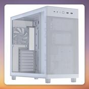 Asus PRIME AP303 TG ATX Mid-Tower Case, White, Tempered Glass image