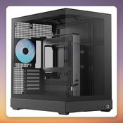 APNX V2-F Black Mid-Tower ATX Case, 3x Tempered Glass, 4x 140 mm Fans