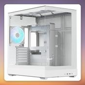 APNX V2-F White Mid-Tower ATX Case with 3x Tempered Glass Panels