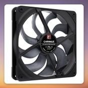 Noctua NF-A14x25 G2 PWM chromax.black 140 mm Fan, Black, Single Pack