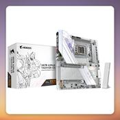 Gigabyte X870 A Tachyon Ice AM5 E-ATX Motherboard, DDR5, Wi-Fi 7, 5GbE, White image