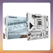 GIGABYTE B850M EAGLE WF6E ICE AM5 Micro ATX Motherboard, Wi-Fi 6E, DDR5
