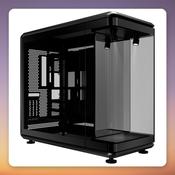 Cooler Master MasterFrame 360 Panorama ATX Open-Frame Case, Tempered Glass, Black image