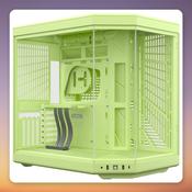 HYTE Y70 E-ATX Mid Tower Case, Light Green (Matcha Milk), Tempered Glass