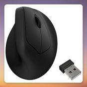 Keychron M5 Wireless 8K Vertical Ergonomic Mouse, 30,000 DPI, Black