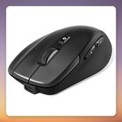 3Dconnexion CadMouse Compact Wireless 7200 DPI Mouse, Black/Silver, with Carry Case