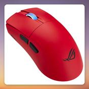 Asus ROG Harpe II Ace 48 g Tri-Mode Wireless Gaming Mouse, 42000 DPI, 8000 Hz, Red image