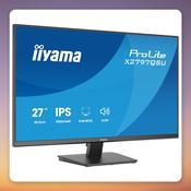 Iiyama ProLite X2797QSU-B1 27" QHD IPS Monitor, 75 Hz, USB-C Hub, Black image