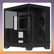 Fractal Design Pop 2 Vision Midi-Tower Case, Black, Panoramic Glass, 4x Aspect 12X Reverse Fans image