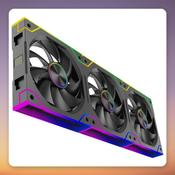 Xilence XPF360.ARGB 120 mm PWM ARGB Case Fan, Black, 3-Pack image