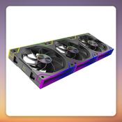 Xilence XPF360R.ARGB 120 mm PWM ARGB Reverse Blade Fan, Black, 3-Pack image